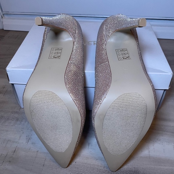 Headover Heals by Dune - Golden Sparkle High Heels - Wedding Shoes - Picture 7 of 10